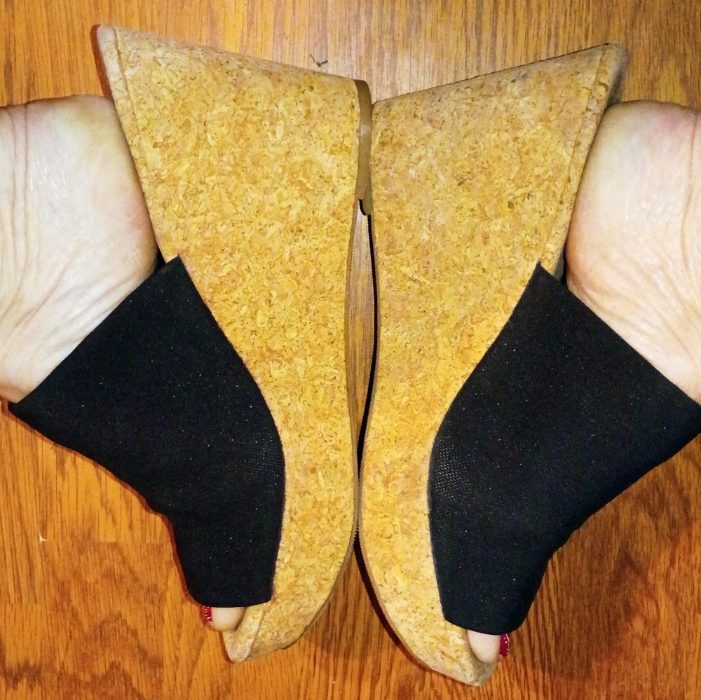 Lucky Brand Black 4 Inch Wedge #B60